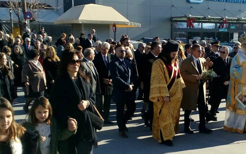 Στον Αγιασμό των Υδάτων στην Ελασσόνα ο Γιώργος Κατσιαντώνης