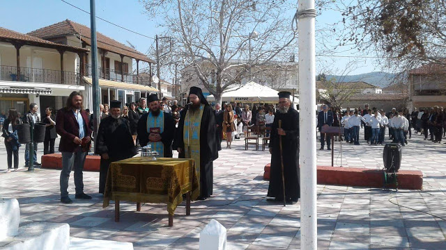 Με λαμπρότητα τιμήθηκε στον Ευαγγελισμό Ελασσόνας η εθνική επέτειος της 25ης Μαρτίου