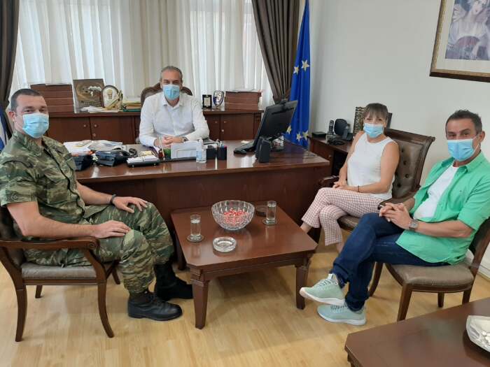 Επίσκεψη του νέου Διοικητή του ΚΕΟΑΧ στο Δήμαρχο Ελασσόνας