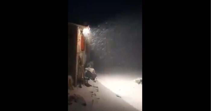 Έπεσε το πρώτο χιόνι στον Όλυμπο (βίντεο)