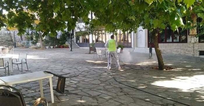 Συνεχίζονται οι προληπτικοί απολυμαντικοί ψεκασμοί για τον κορωνοϊό από το Δήμο Ελασσόνας