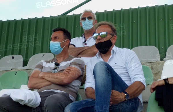 Φραντζέσκος, Καπετανόπουλος και Κωστής στο γήπεδο της Τσαριτσάνης