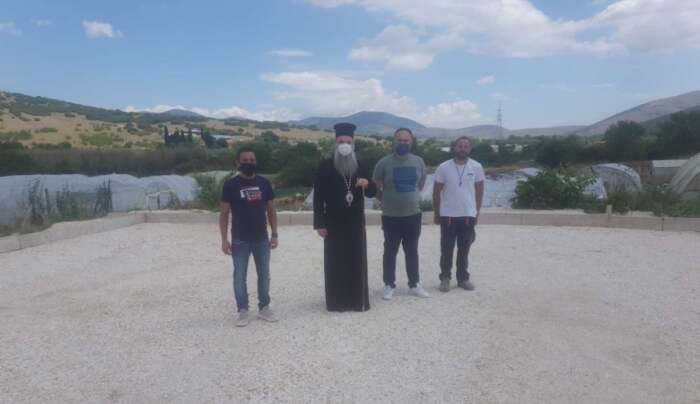 Εργασίες υποδομής στο Δαμάσι στο πλαίσιο της επικείμενης ανέγερσης του Ιερού Ναού Αγίου Τρύφωνα