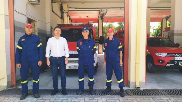 Συγχαρητήρια Θανάση Παιδή στην Πυροσβεστική Υπηρεσία Ελασσόνας