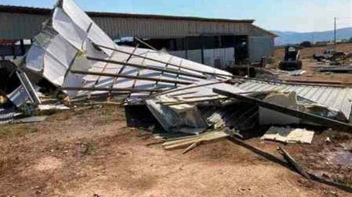 Θεομηνία προκαλεί καταστροφές στην Ελασσόνα