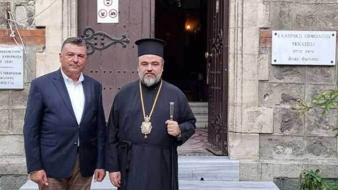 ΣΤΗ ΣΜΥΡΝΗ Ο ΝΙΚΟΣ ΕΥΑΓΓΕΛΟΥ ΓΙΑ ΠΡΟΣΚΥΝΗΜΑ ΣΤΗΝ ΑΓΙΑ ΦΩΤΕΙΝΗ