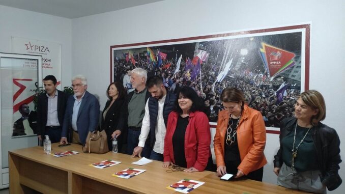 Η ΆΝΝΑ ΒΑΓΕΝΑ ΣΤΑ ΕΓΚΑΙΝΙΑ ΤΟΥ ΕΚΛΟΓΙΚΟΥ ΚΕΝΤΡΟΥ ΤΟΥ ΣΥΡΙΖΑ-ΠΣ ΣΤΗΝ ΕΛΑΣΣΟΝΑ