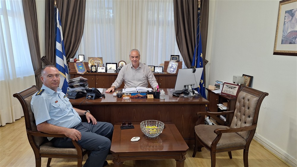 Συνάντηση του Δημάρχου Ελασσόνας με τον Αστυνομικό Υποδιευθυντή Πέτρο Μουταφίδη